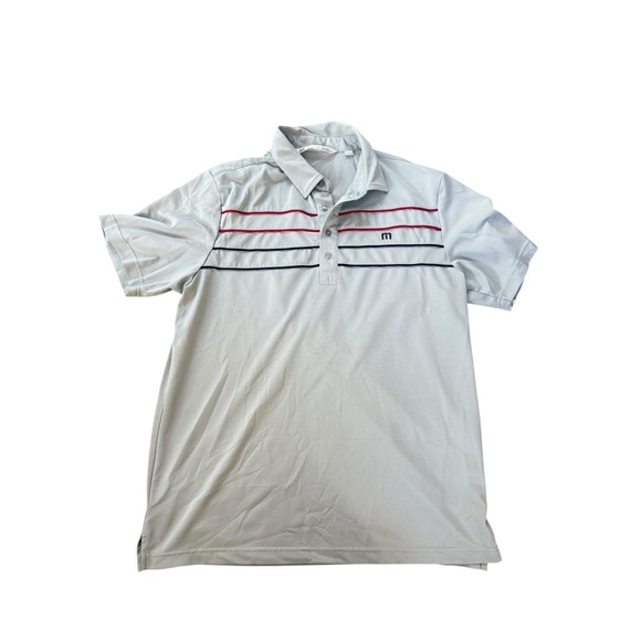 Travis Mathew Other - Travis Mathew Men's Gray Golf Polo Shirt Cascata Logo Size L